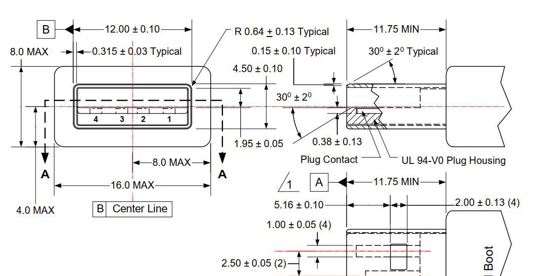 USB plug schematics