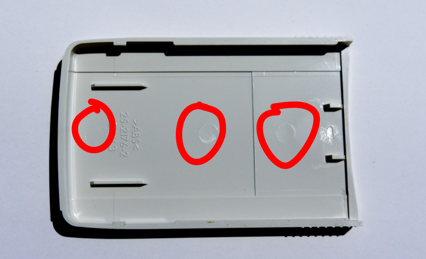 Cover from aircon remote front